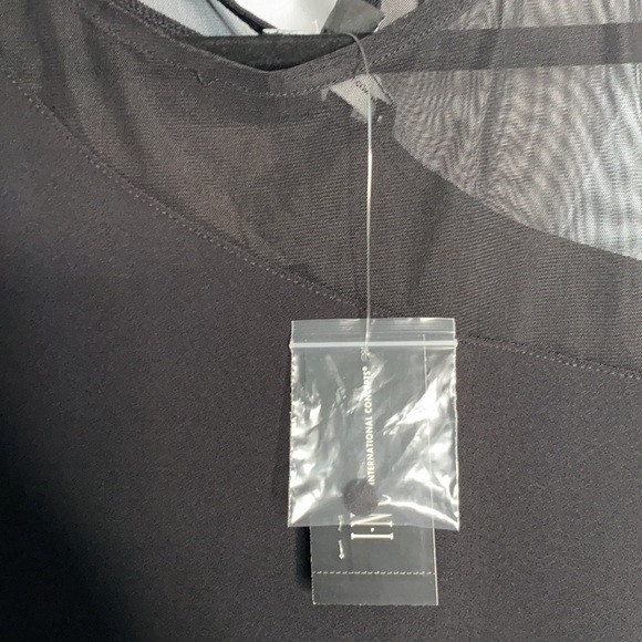 INC Short-Sleeve Asymmetric Illusion Top - Picture 5 of 8